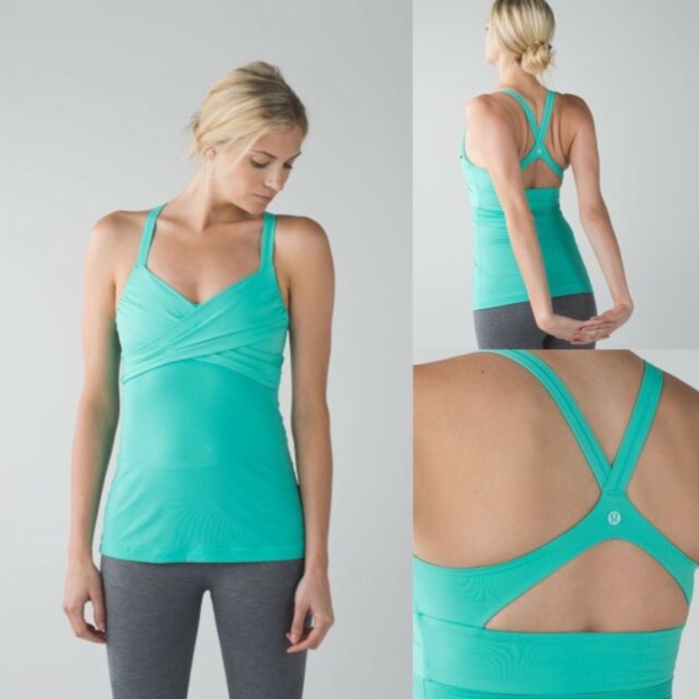 🎀💪🏼 Lululemon Wrap It Up Tank in Bali Breeze!